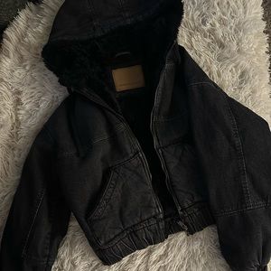 American Eagle Never Worn black denim XS jacket with tags